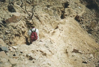 Modern mine in Pongo Quebrada, Nasca, Peru.